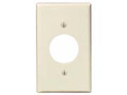 Leviton 82004 1 Gang Single 1.406 Inch Hole Device Receptacle Wallplate Standard Size Thermoset Device Mount Almond