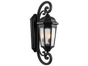 Kichler Lighting 9060BKT Traditional 3 Light Outdoor Wall light in Textured Black