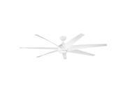 Kichler 310115WH Lehr 80 Outdoor Ceiling Fan with 6 Blades Includes Cool Touch Remote 8 Down White