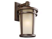 Kichler 49073 Atwood Collection 1 Light 18 Outdoor Wall Light Brown Stone