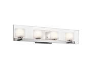 Kichler 45173 Como 27.75 Wide Single Bulb Bathroom Lighting Fixture Chrome