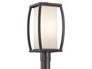 Kichler 49342 1 Light Up Down Lighting 18.5 Outdoor Post Lamp with Rectangula