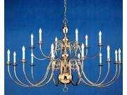 Crystorama Essex House 24 Light Chandelier Polished Brass 4224 PB