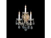 Crystorama Maria Theresa Wall Sconce Swarovski Spectra Crystal 4403 GD CL SAQ