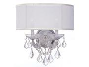 Crystorama Brentwood Sconce Crystal 4482 CH SMW CL MWP