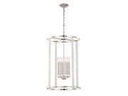 Crystorama 8859 PN Five Light Chandelier