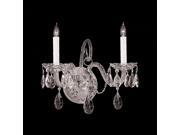 Crystorama Traditional Crystal Hand Polished Crystal Wall Sconce 5042 CH CL MWP