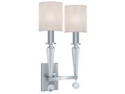 Crystorama 8102 PN Two Light Wall Sconce