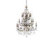 Crystorama Regis Clear Crystal Wrought Iron Chandelier 5117 EB CL MWP