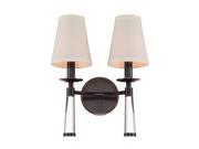 Crystorama 8862 OR Two Light Wall Sconce