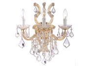 Crystorama Maria Theresa Wall Sconce Clear Crystal 4433 GD CL MWP