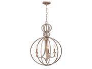 Crystorama Garland Chandelier Clear beads Distressed Twilight 6765 DT