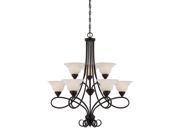 Savoy House 1 121 9 13 9 Light 2 Tier Chandelier from the Oxford Collection English Bronze