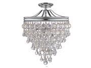 Crystorama 130 CH_CEILING Three Light Semi Flush