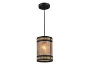 Elk Lighting Mica Filigree 2 Light Pendant in Tiffany Bronze 70066 1