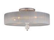 Elk Lighting Alexis 5 Light Semi Flush in Antique Silver 20006 5