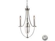 Elk Lighting Dione 3 Light Chandelier in Polished Nickel 10120 3 LA