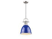 Golden 3604 S PW BE One Light Mini Pendant with Rod