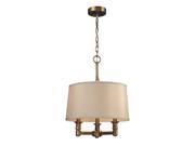 Elk Lighting Baxter 3 Light Chandelier in Brushed Antique Brass 31264 3