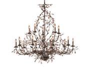 ELK Circeo 15 Light Chandelier In Deep Rust 8056 10 5