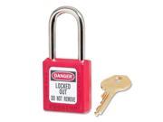 MASTER LOCK 410RED 6 PIN RED SAFETY LOCK OUT PADLOCK KEYED DIFFE