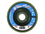 WEILER 51120 4 1 2 TIGER PAW ABRASIVE FLAP DISC ANGLED 60Z