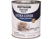 Rustoleum 1 Quart Semi Gloss White Painters Touch Multi Purpose Paint 1993 502