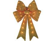 HOLIDAYBASIX 24IN 35L GOLDEN TINSEL BOW