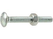 MIDWEST FASTENER 24068 1 4 20X2 CARRIAGE BLT ZN