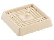 SHEPHERD HARDWARE 9166 SQ CASTER CUP 2 OFFWHITE
