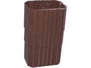 Cplr Downspout 2In 3In Vnyl GENOVA PRODUCTS INC Pvc Gutter AB203 Brown Vinyl