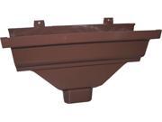 Out Drp Gutter 2In 3In Vnyl GENOVA PRODUCTS INC Pvc Gutter AB104 Brown Vinyl