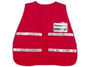 RIVER CITY ICV204 POLY COTTON SAFETY VEST 21 X 48 RED