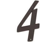 PROSOURCE HOUSE NUMBER 4 BLACK 4IN