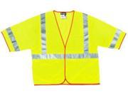 RIVER CITY CL3MLXL LUM CLASS III POLY FLUORESCENT LIME MESH SAFETY