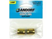 JANDORF SPECIALTY HARDWARE 60144 COUPLING 1 8IP SOLID BRS