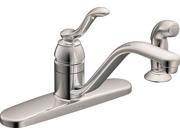 Moen Inc CA87528 Single Handle Kitchen Faucet with Spray Chrome