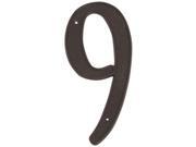 ProSource N-019-PS House Number, 9, 4 in, Steel, Zinc Plated ProSource N-019-PS House Number, 9, 4 in, Steel, Zinc Plated