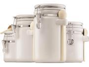 Oneida 03806WMR Round Shape Canister Set, 25, 33, 40, 45 oz, Ceramic, White Oneida 03806WMR Round Shape Canister Set, 25, 33, 40, 45 oz, Ceramic, White