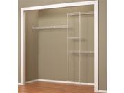 Closetmaid Expandable Closet Organizer in White, 5 Ft. To 8 Ft.