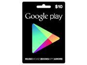 Google Play 10 Gift Card Physical Card
