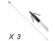 33.5 Archery Bow Fishing Fish Hunting Arrow head with Black Torpedo Tip x 3