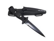 8.5 Spearfishing Low Volume Point Tip Sharp Black Blade Dive Knife w Straps