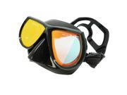 Palantic Spearfishing Free Dive Low Volume Black Mask With Mirror Coated Lenses