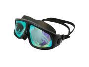 Adult Black Swim Mask With UV Mirror Anti Fog Coated Lenses Eye Graphics