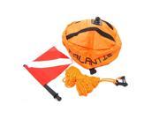 Palantic Scuba Diving Spearfishing Nylon Ball Shape Float with Dive Flag