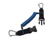 Scuba Choice Diving Snappy Camera Lanyard w Heavy Duty Clips 1.8m Coil Blue