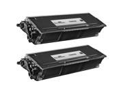 2 Pack Compatible Brother TN 650 TN650 High Yield Black Laser Cartridge