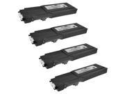 Speedy Inks 4 Pack Compatible Replacement for Dell C2660dn C2665dnf Extra High Yield Black 593 BBBU RD80W Toner Cartridge for use in Dell C2660dn and C2665