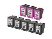 Speedy Inks - 8PK Alternative Replacement Ink Cartridge Set for HP 63XL F6U64AN F6U63AN 5 HY Black 3 HY Color for use in HP ENVY 4520, OfficeJet 3830, 4650, Des Speedy Inks - 8PK Alternative Replacement Ink Cartridge Set for HP 63XL F6U64AN F6U63AN 5 HY Black 3 HY Color for use in HP ENVY 4520, OfficeJet 3830, 4650, Des